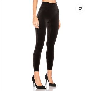 Spanx Black Velvet Leggings - M